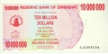 Zimbabwe 10.000.000 2008 UNC P-55/a